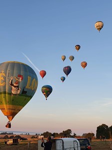 Les éleveurs de Loué en montgolfière